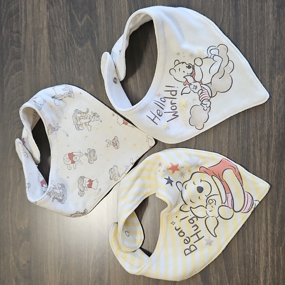 Disney Baby Winnie the Pooh Apron Bib Set (3 pcs) - Picture 8 of 8